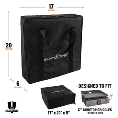 17" Tabletop Griddle Cover and Carry Bag